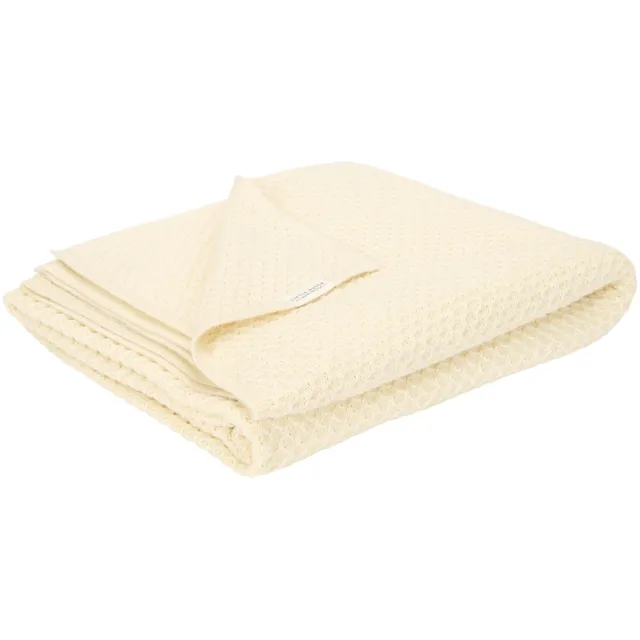 Little Dutch Pure Soft White gebreide wiegdeken