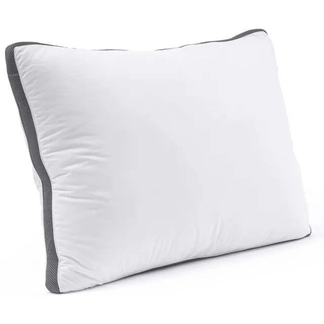 Dormidor 3-Kamer Hoofdkussen met Traagschuim & Microgel – 50x70 cm – Medium/Stevig – Ergonomisch Slaapcomfort Wit