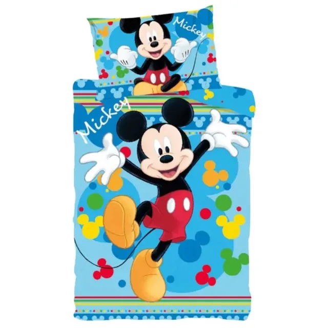Disney Mickey Mickey Mouse Peuterdekbedovertrek Joyful - Katoen Groen