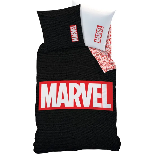 Marvel Avengers Dekbedovertrek Identity - Eenpersoons - 140 x 200 cm - Katoen Zwart