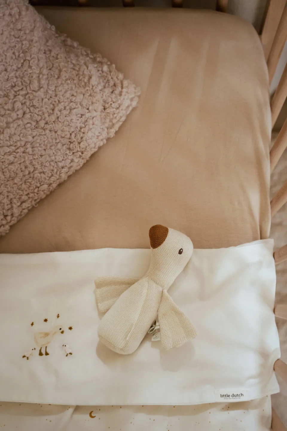 Little Dutch hoeslaken kinderbed Pure Soft Beige, foto 2