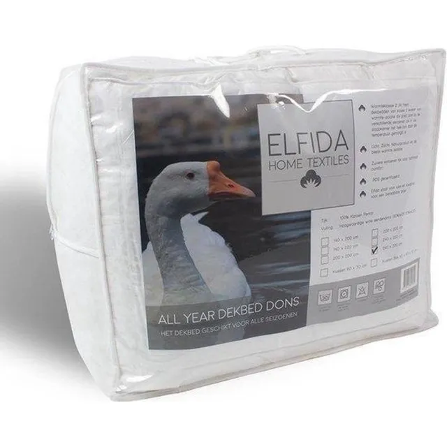Berkbedding Dekbed Dons - All Year 140x220 cm- Lits-jumeaux - 1 persoons wit