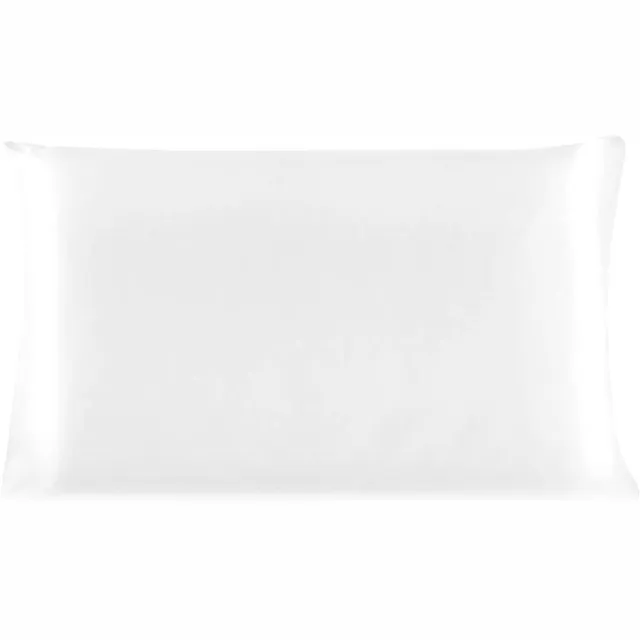Provento Zijden kussensloop 19 momme wit 36x51cm met ritssluiting van moerbeizijde Any