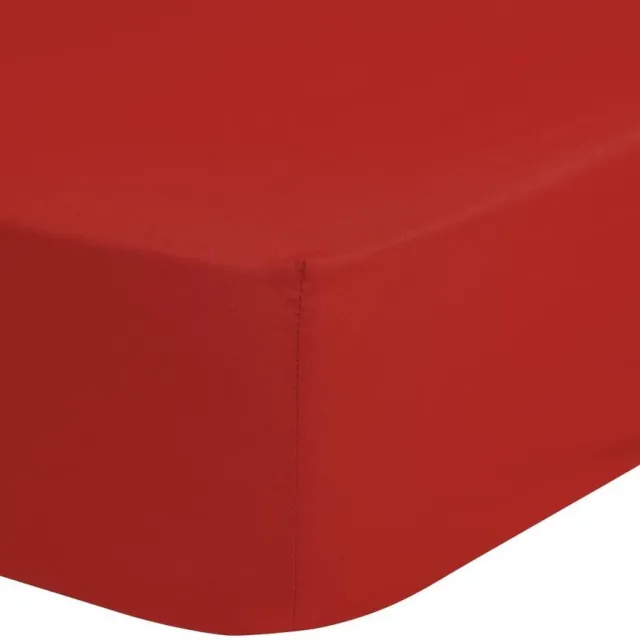 Good Morning Jersey hoeslaken, rood - 160/180 x 200 cm