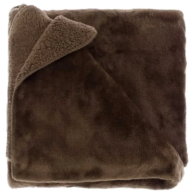Unique Living Plaid Torvah 150x200cm bison brown Bruin