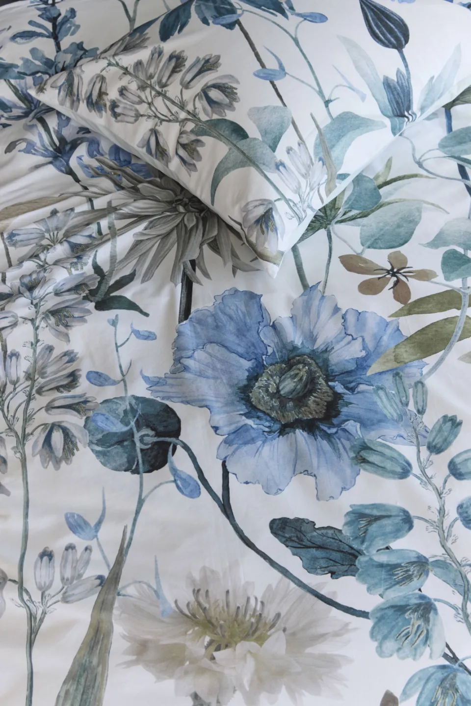 Beddinghouse dekbedovertrek bloemenprint blauw, foto 5