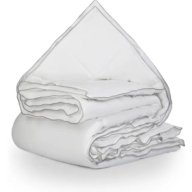 Primaviera Deluxe Percale Cotton Touch 4-Seizoenen Dekbed White - 140X220 cm Wit