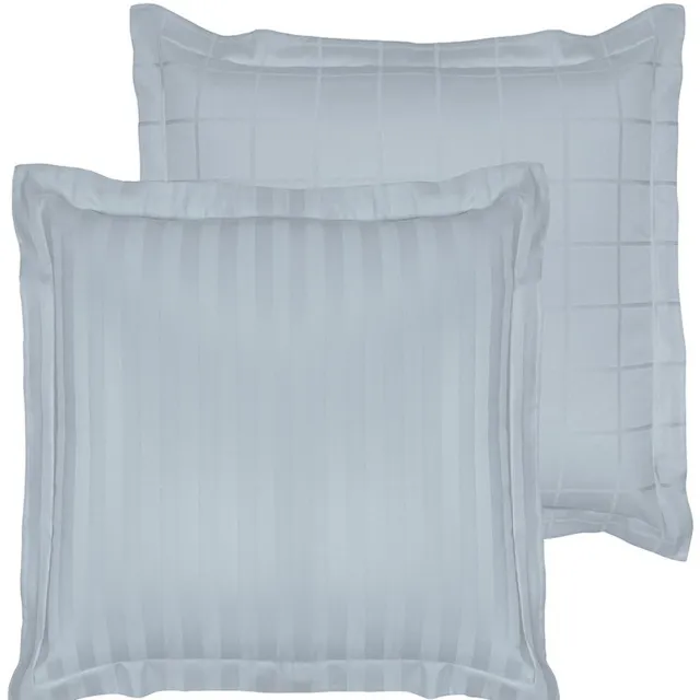 De Witte Lietaer Kussensloop Zygo Ice Blue - 63 x 63 cm - Blauw - Katoen Satijn