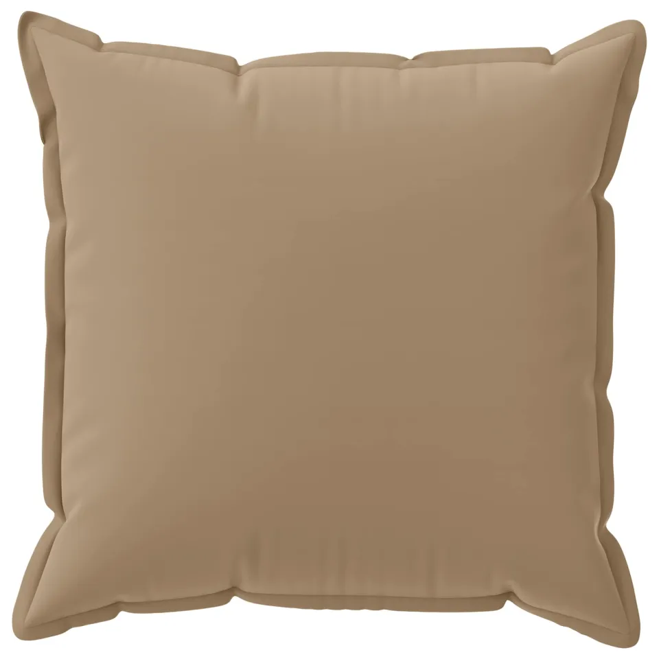 vidaXL Kussensloop 6 st HOUTEN Taupe 80 x 80 cm Polyester
