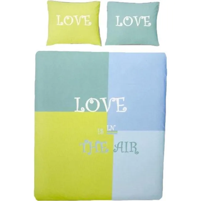 Covers & Co Love Is In The Air Dekbedovertrek - Groen blauw