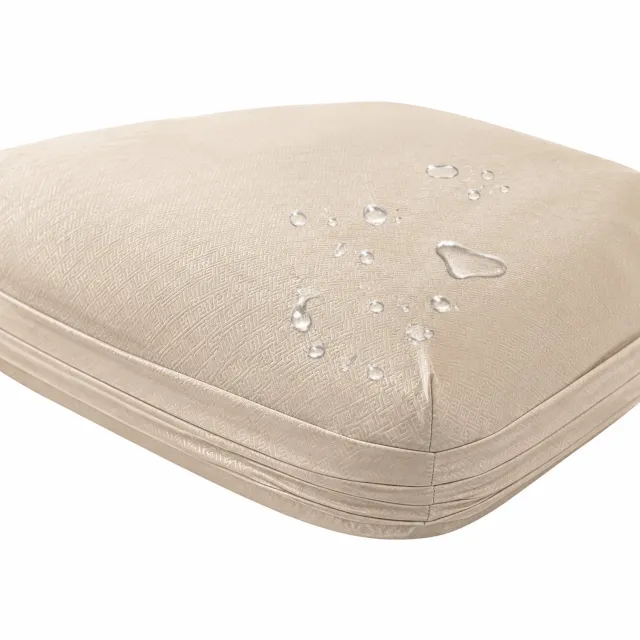 SWGOTA Waterdicht hoeslaken 140 x 200 cm - Khaki - Geborstelde stof - Voor matrassen tot 30 cm hoog - 1 stuk