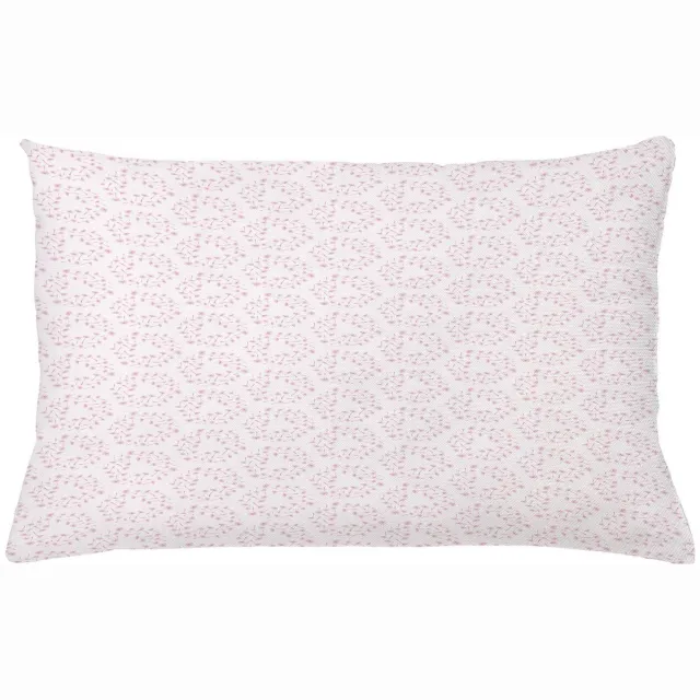 ABAKUHAUS Botanische Kussenhoes – Paardenbloemprint – 65x40 cm – Tweezijdig bedrukt, met rits – Roze tinten Blass Rose