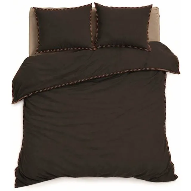 Romanette Visconti Dekbedovertrek - Tweepersoons - 200x200/220 cm - Bruin/Terra