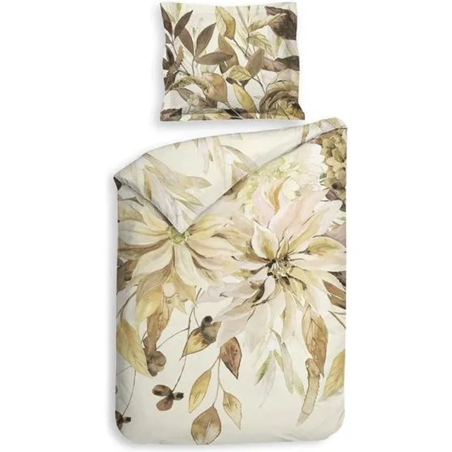 Heckettlane Horatia Dekbedovertrek - Eenpersoons - 140x200/220 cm - Off-White