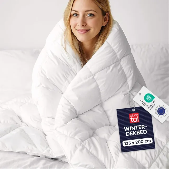Duraxl Winterdekbed - 135 x 200 cm - Extra dik - 400 g/m² Wit