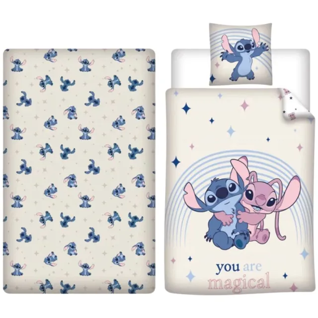 Lilo & Stitch Dekbedset - Dekbedovertrek - Hoeslaken - Kussensloop - Blauw Meerkleurig