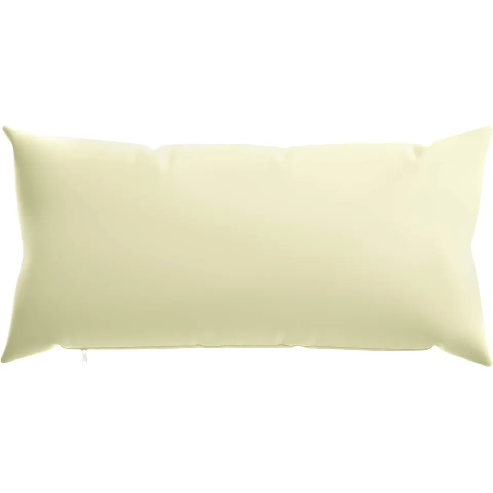 vidaXL Kussensloop 2 st HEERLEN Crèmekleurig 40 x 80 cm Polyester