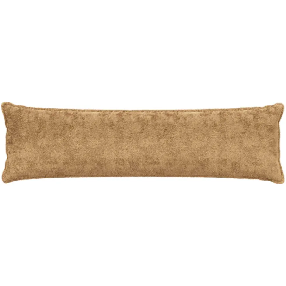 vidaXL Kussensloop 2 st HOUTEN Taupe 40 x 145 cm Nep Konijnenbont