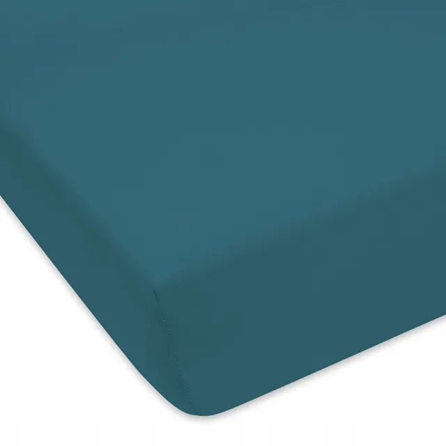 Designpremium Jersey hoeslaken donkergroen 180x200 cm met elastiek