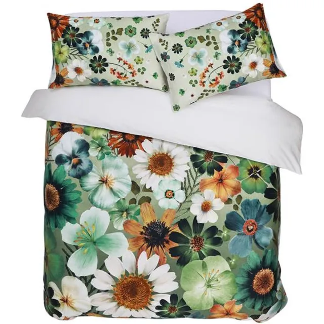 M.M Linen Flowerfield Dekbedovertrek - Lits-jumeaux - 240x200/220 cm - Multi