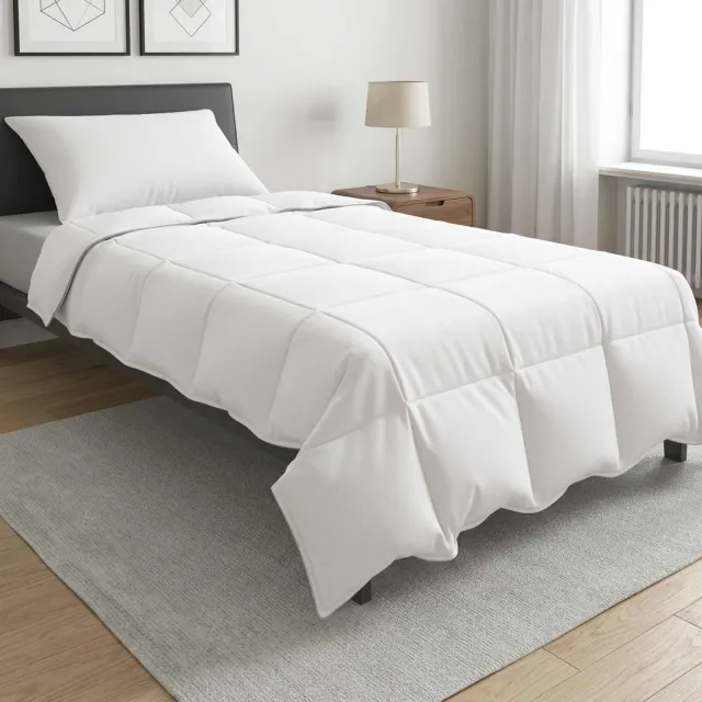 vidaXL Dekbedset 155 x 200 cm Zomer Wit