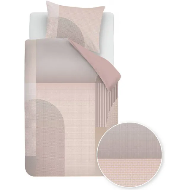 Beddinghouse Dutch Design Gran Via 1-persoons dekbedovertrek grijs Zand