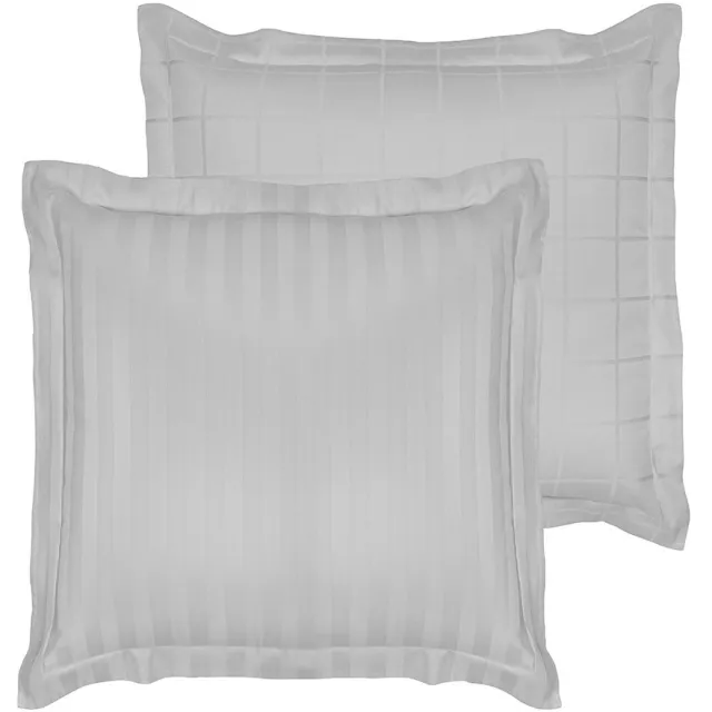 De Witte Lietaer Kussensloop Zygo Silver - 50 x 70 cm - Grijs - Katoen Satijn