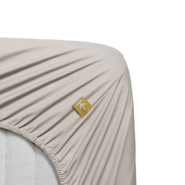 Beddinghouse katoenen percale hoeslaken naturel