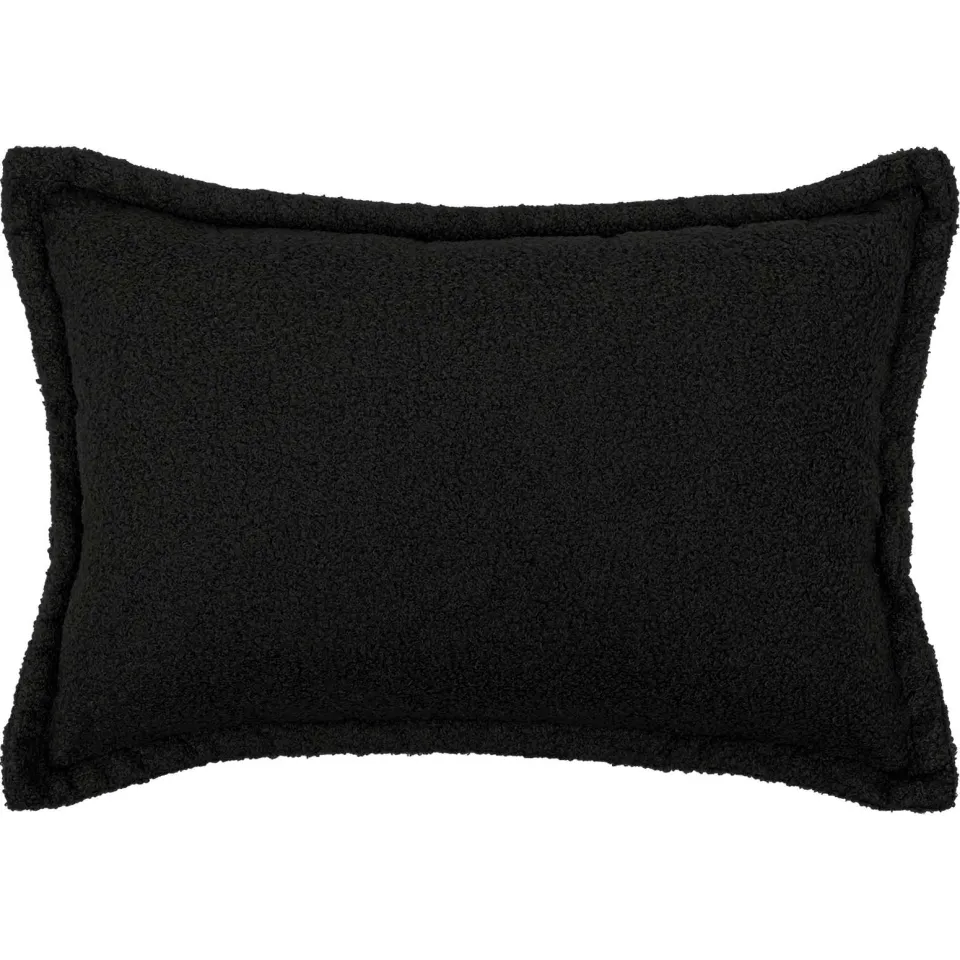 vidaXL Kussensloop 6 st HOUTEN Zwart 50 x 80 cm Bouclé, foto 2