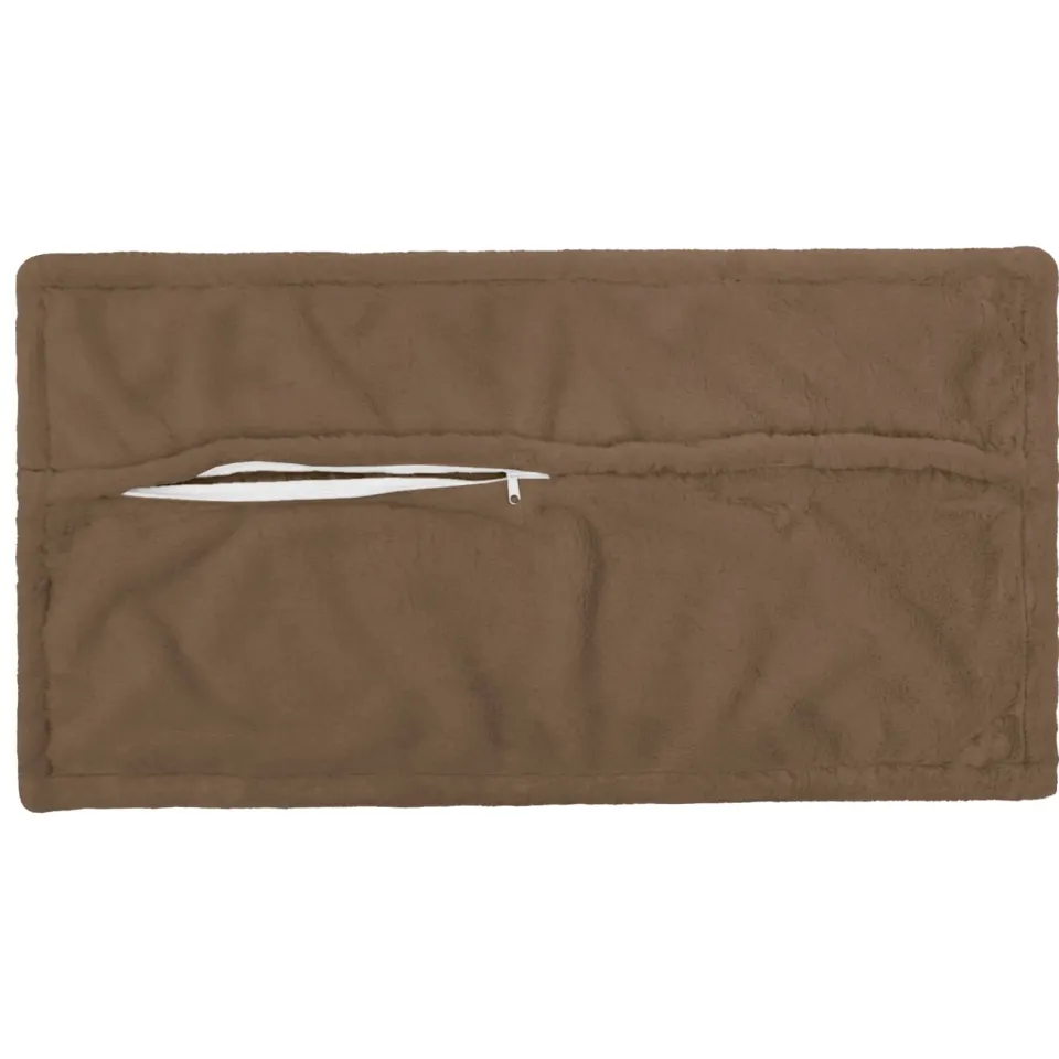 vidaXL Kussensloop 12 st HOUTEN Licht Bruin 40 x 80 cm, foto 4