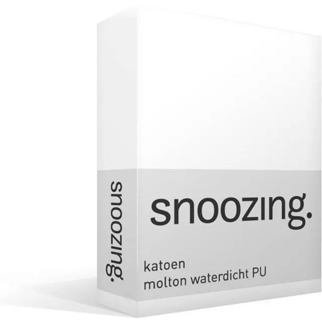 Snoozing Molton - Waterdicht PU - Hoeslaken - Wit
