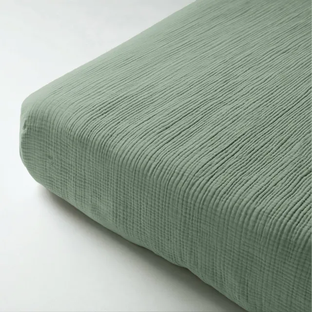 Dreamhouse mousseline hoeslaken groen