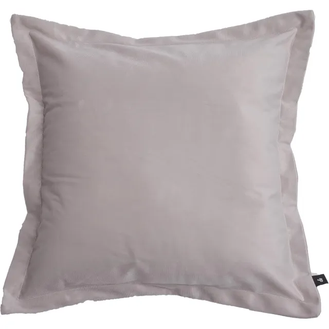 Chic Home Zachte Fluwelen Sierkussenhoes 45x45 cm - Zilverkleurig