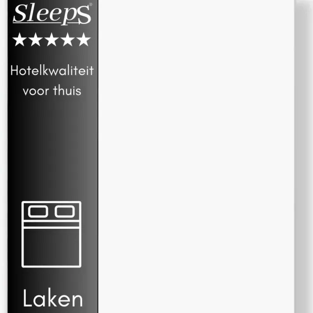 Sleeps Lakens Katoen Wit - 100% Katoen - Hoogwaardig Hotelkwaliteit - Heerlijk Zacht