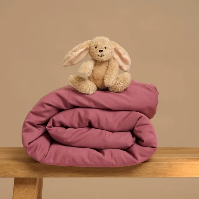 Coco & Cici Kids - TENCEL Twill Dekbedovertrek Dusty Rose - 120x150 (zonder kussensloop)