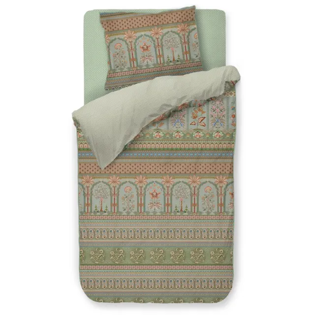 Pip Studio Bollywood Dreams kussensloop - Groen - 60 x 70 cm