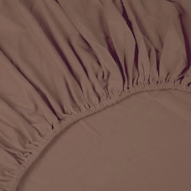 kayori Atsui Topper Hoeslaken Flanel - 180x210-220cm - Matrasdikte 12 cm - Heerlijk warm - Taupe