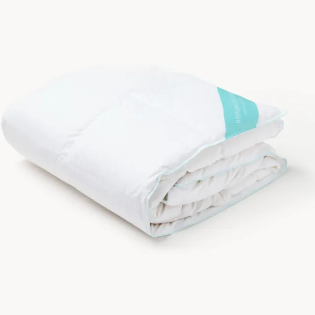 Westwing Collection Donzen cassette-dekbed Comfort, warm Wit