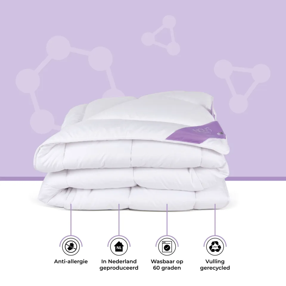 NOUS Living enkeldekbed synthetisch anti-allergisch wit, foto 4