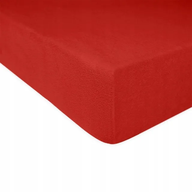 Darymex Badstof hoeslaken met elastiek 80x160 cm - Rood