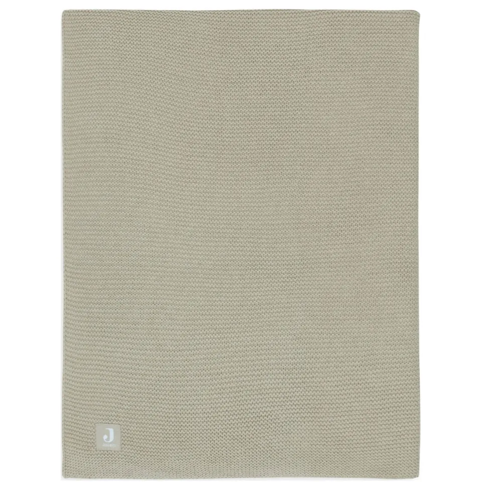 Jollein ledikantdeken Basic Knit olive green, foto 2