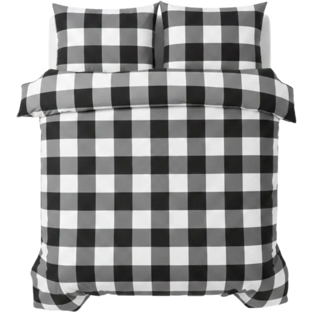 Ten Cate Tweepersoons Dekbedovertrek 200x200 - 100% Katoen - Milo Antraciet - 200x200/220 cm