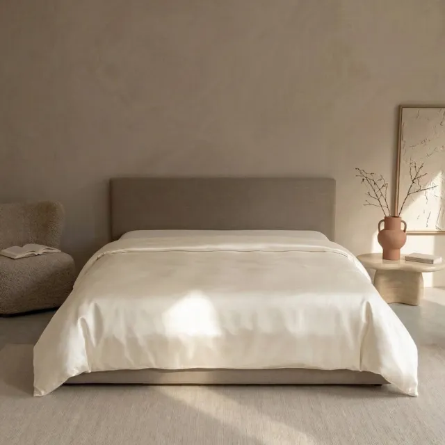 Silk Heaven Serene zijden zomerdekbed extra dun 100 g/m² - zijden tijk - 140x200cm - 100% moerbeizijde - Silk Heaven - 140x200cm Wit