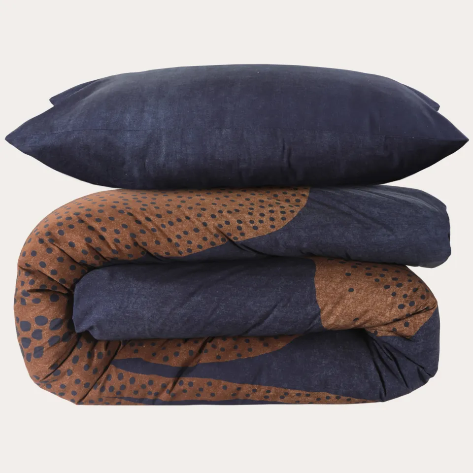 Studio LIVIT percale katoenen dekbedovertrek blauw, foto 2