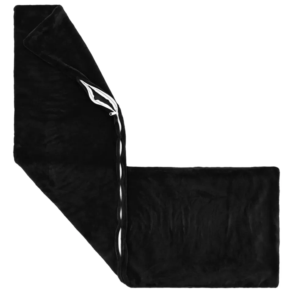 vidaXL Kussensloop 2 st HEERLEN Zwart 40 x 145 cm Flanel, foto 4