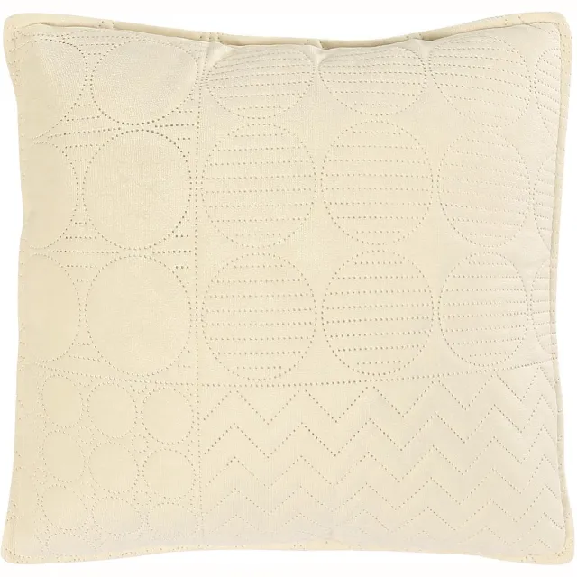 Darymex Elegant Mink Decoratieve Kussenhoes 40x40 cm - Crème - Zachte Minky Pluche Stof (100 g/m²) - Sierkussenhoes - Met Ritssluiting - Hypoallergeen - 1 Stuk beige