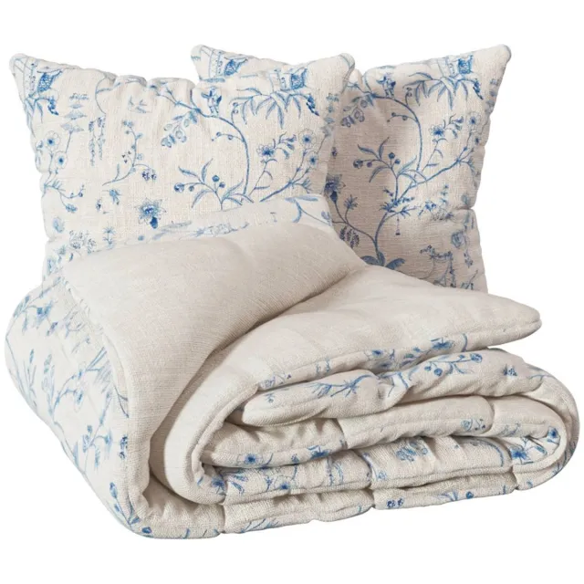 Atmosphera Créateur d'intérieur® Beddenset van katoen KYOTO Blanc