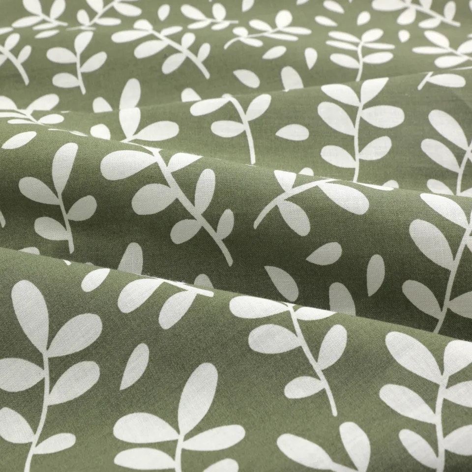 NOUS Living Small Branches dekbedovertrek groen, foto 4