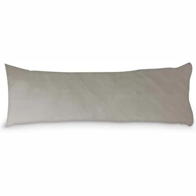 Beau Maison Velvet Body Pillow Kussensloop Taupe Grijs 45 x 145 cm