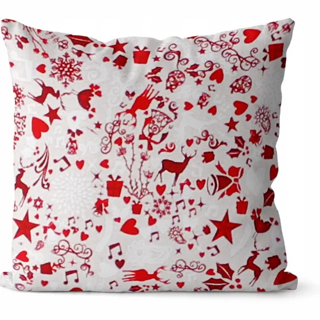 DOMAREX Kerst Kussenhoes 40x40cm - Decoratief & Feestelijk Cadeau